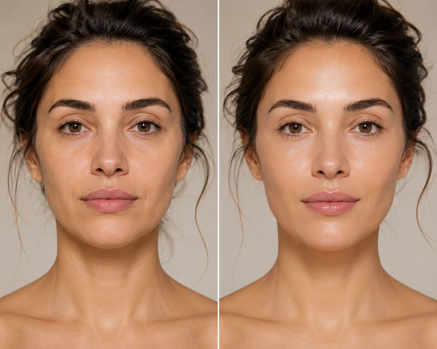 Before and After Microcurrent Facial Results
